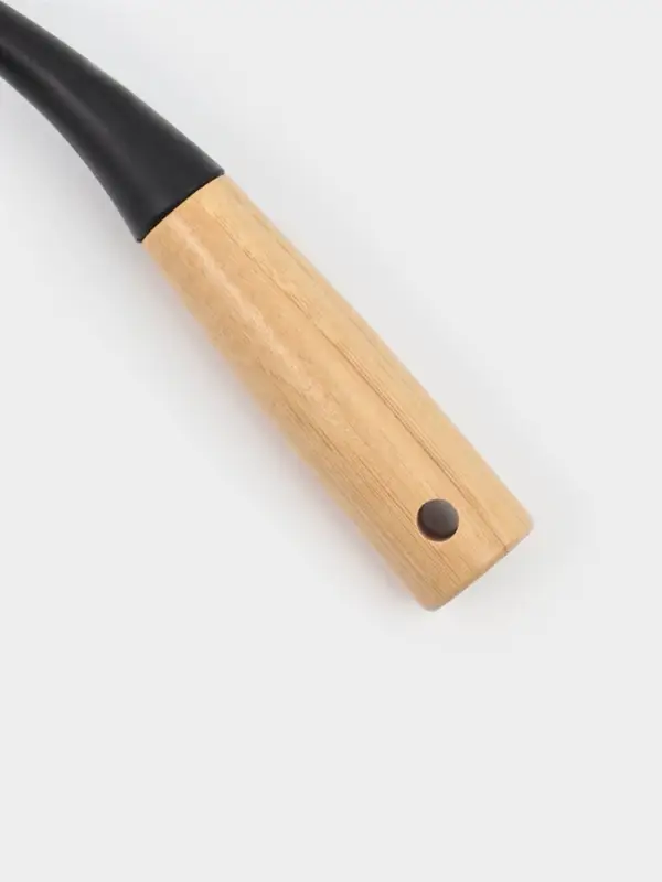 Щётка для посуды Доляна Meli, бамбуковая ручка, 25.5 см, чёрная