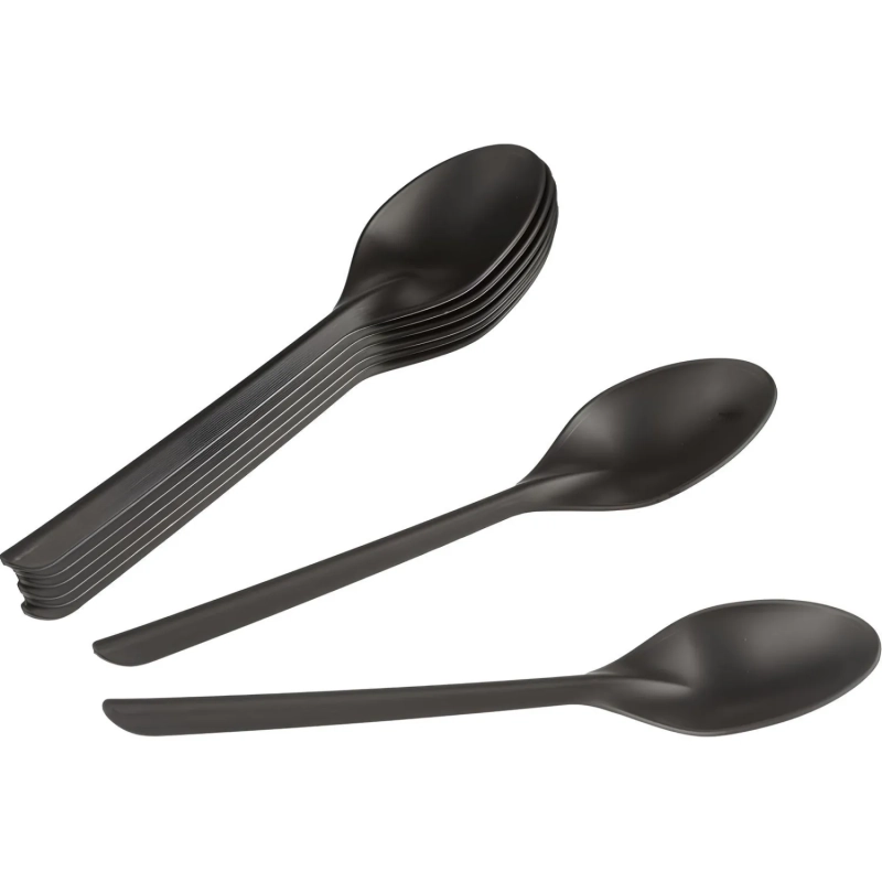 Ложка однораз.столовая ПП 173,5мм, черн., 1000шт/кор (4033Ч)