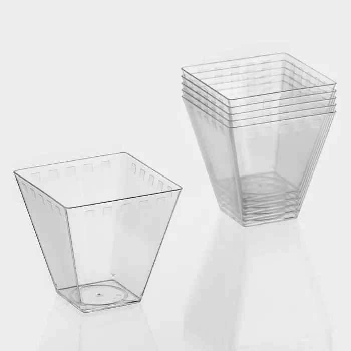 Форма одноразовая для фуршета &laquo;Брюссель&raquo;, 150 мл, пластик, прозрачная