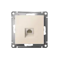 Розетка ATLASDESIGN компьютерная RJ45 механизм бежевый