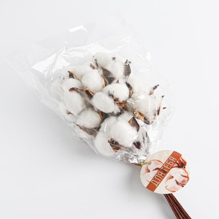 Букет из хлопка &laquo;Сливочные облака&raquo;