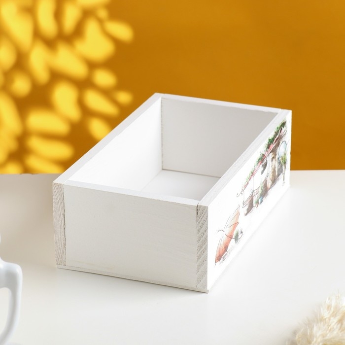 Кашпо флористическое деревянное  Кашпо флористическое деревянное " ПРОВАНС №12" 24,5х14,5х8 см