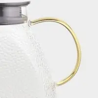 Кувшин для воды Magistro &laquo;Сара&raquo;, 1.3 л, 16.9&times;19.5 см, с металлической крышкой, стекло, прозрачный