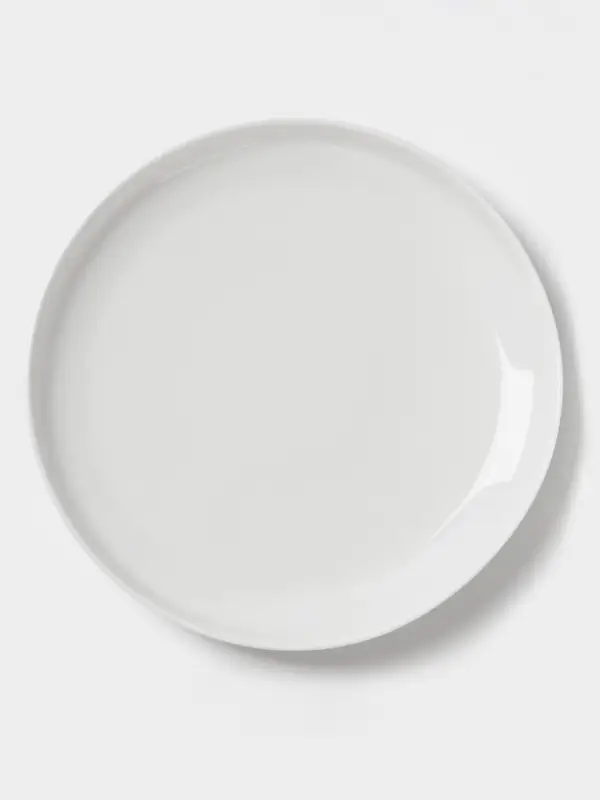 Тарелка Hanna Kn&ouml;vell, d=22.5 см, высокий борт, фарфор, белая