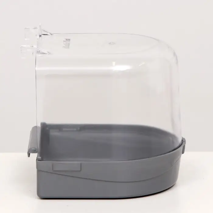 Купалка для птиц, 145&times;136&times;140 мм, серебристая