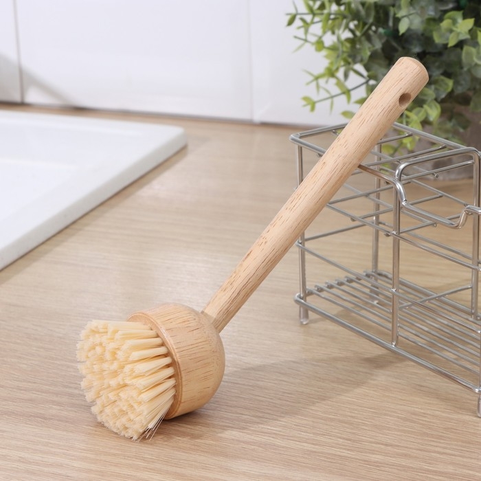 Щётка для посуды Доляна «Лотос», круглая, 22 см Щётка для посуды Доляна «Лотос», круглая, 22 см