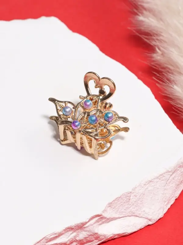 Крабик для волос «Адель», бабочка, 2.5 см, золото Крабик для волос «Адель», бабочка, 2.5 см, золото