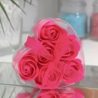 Мыльные розочки, фуксия, набор 6 шт., в коробке