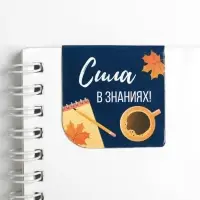 Магнитные закладки для книг, 4 шт., в открытке &laquo;С днем учителя&raquo;