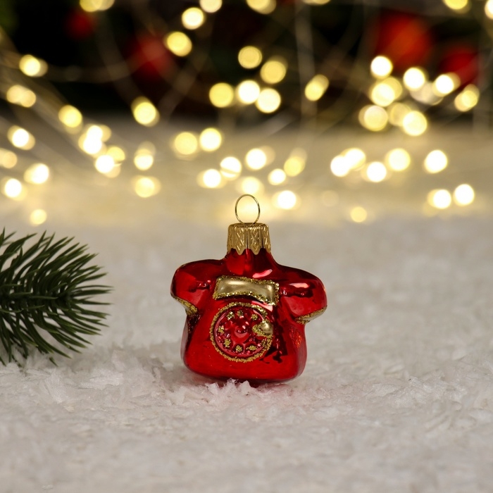 Ёлочное украшение Ёлочное украшение "Телефон", красный в подарочной упаковке, h-6см