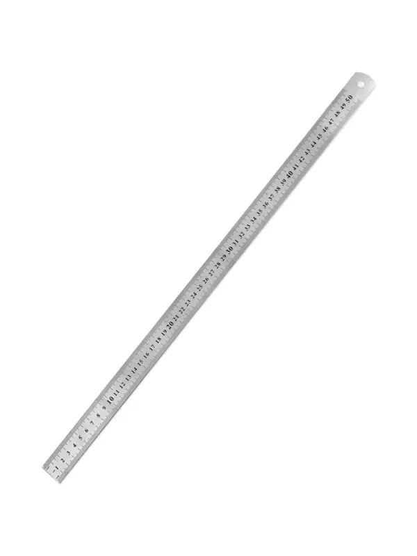 Линейка металлическая, пружинистая, 50 см, s=0.8 мм