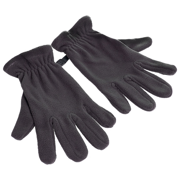 Перчатки флисовые, цвет серый, размер S-M Перчатки флисовые, цвет серый, размер S-M