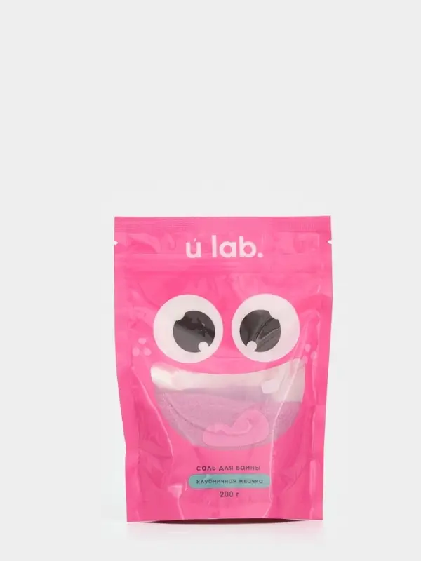 Соль для ванны «Монстрики», 200 г, аромат клубничная жвачка, ULAB Соль для ванны «Монстрики», 200 г, аромат клубничная жвачка, ULAB