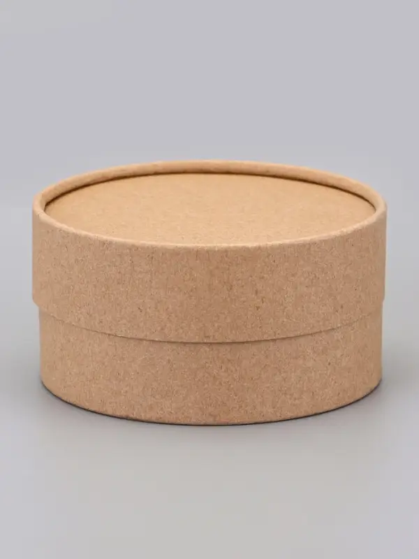 Набор круглых подарочных коробок, завальцованные крафт, набор 12 шт., 12×6 см