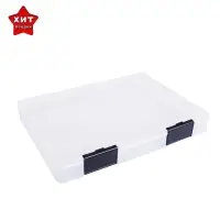 Папка для документов А4, с черными защелками, 230&times;305&times;40 мм, прозрачный корпус