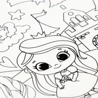 Магнит-раскраска многоразовая &laquo;Принцесса и сказочные Единорожки&raquo;, 14.8&times;21 см