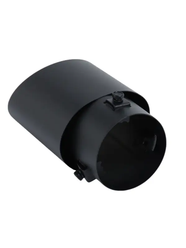 Насадка на глушитель 15.7&times;10 см, посадочный 76 мм, черный мат