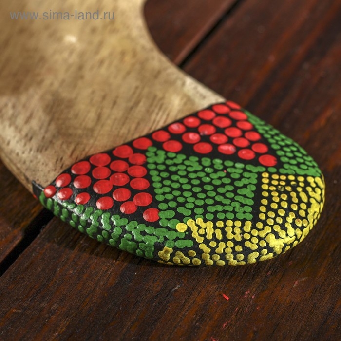 Сувенир "Бумеранг тройной с точечной росписью" 23х23х1 см МИКС