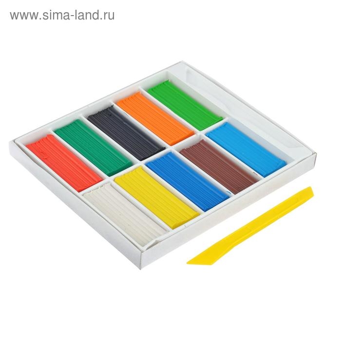Пластилин GLOBUS Пластилин GLOBUS "Детский", 10 цветов, 150 г, мягкий