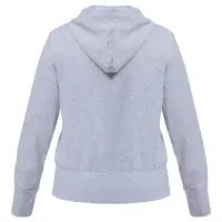 Толстовка женская Hooded Full Zip серый меланж, размер XXL
