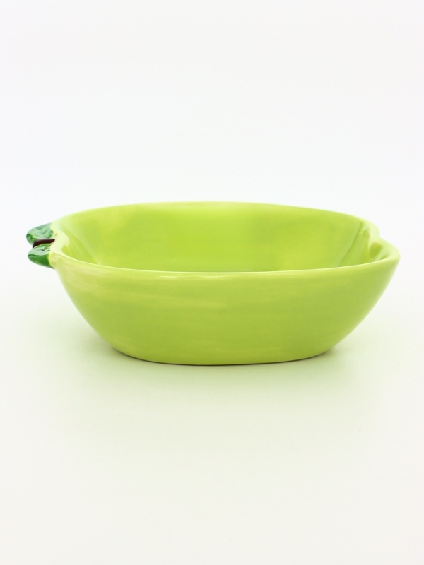 Миска керамическая для грызунов  Миска керамическая для грызунов "Зелёное яблоко" 8,5 х 13 х 4 см