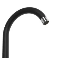 Смеситель для кухни ZEIN Z2388, картридж керамика 40 мм, нержавеющая сталь, камень-черный