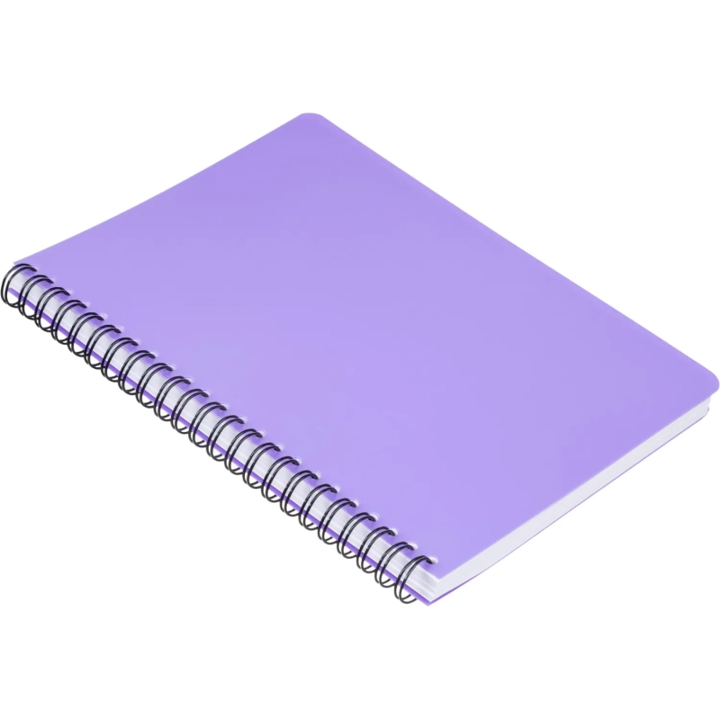 Бизнес-тетрадь А5,96л,кл,спир,пласт,тон.бл. Attache Bright colours Сиренев