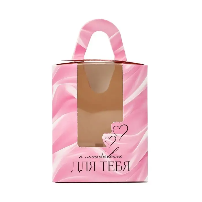 Складная коробка под один капкейк «Шёлк», 9 х 9 х 11 см Складная коробка под один капкейк «Шёлк», 9 х 9 х 11 см