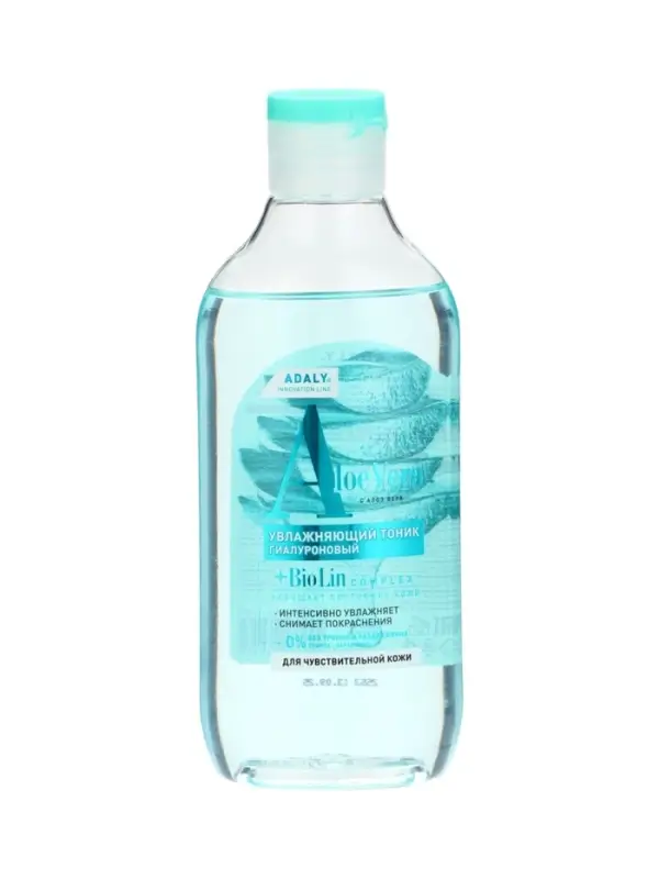 Тоник гиалуроновый для лица Adaly, с алоэ вера, 300 мл