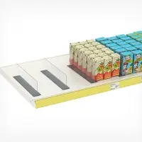 Пластиковый разделитель на Т-основании, с магнитным скотчем, 380&times;45&times;80 мм