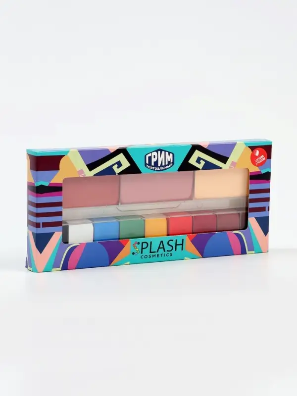 Профессиональный грим, палитра 12 цветов, №1, тональная