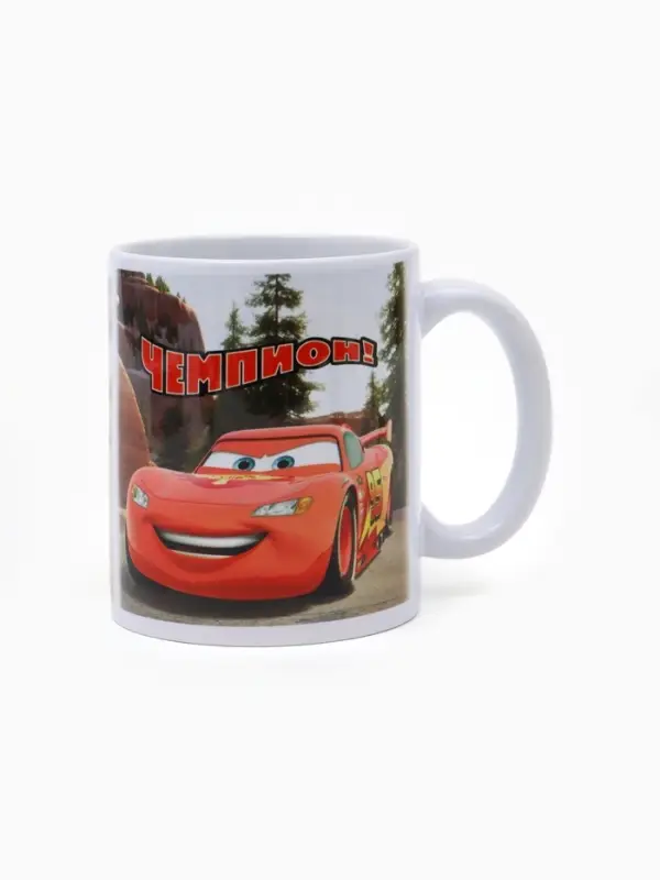 Кружка керамическая &laquo;Чемпион&raquo;, 320 мл, Тачки МИКС