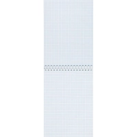 Блокнот А5 60л Attache Nature Black flowers клет,65г,100%,греб,карт,ВД-лак