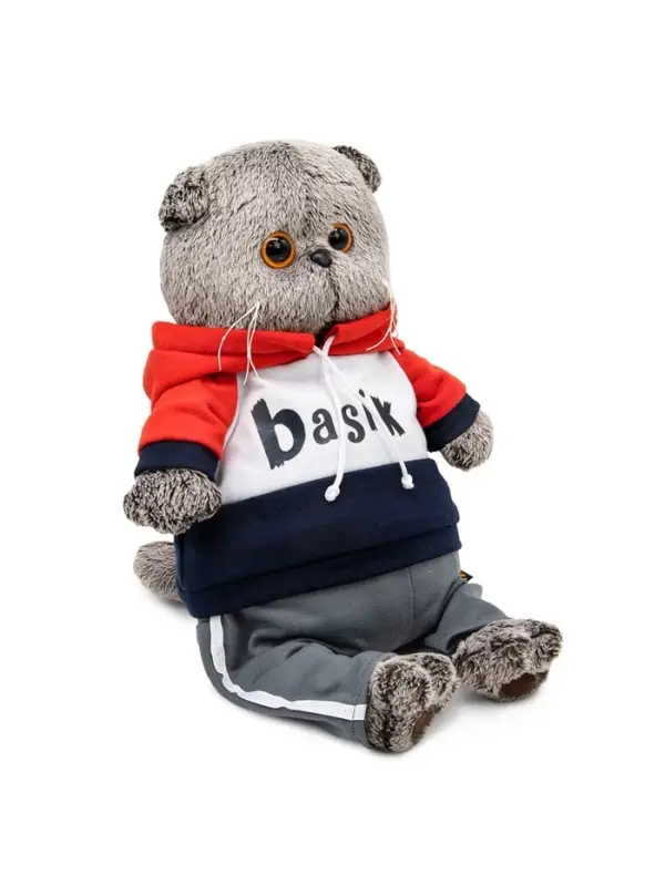 Мягкая игрушка &laquo;Кот Басик&raquo; в костюме в стиле спорт-шик, 22 см