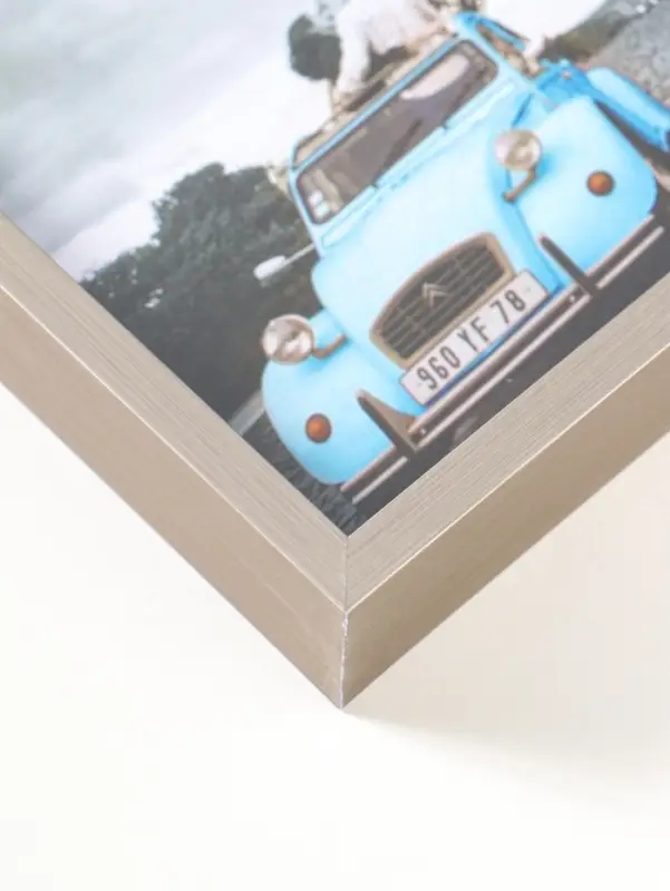 Фоторамка пластик формат А4 "Ламберто" серебро с белым 31х21,8х3,5 см