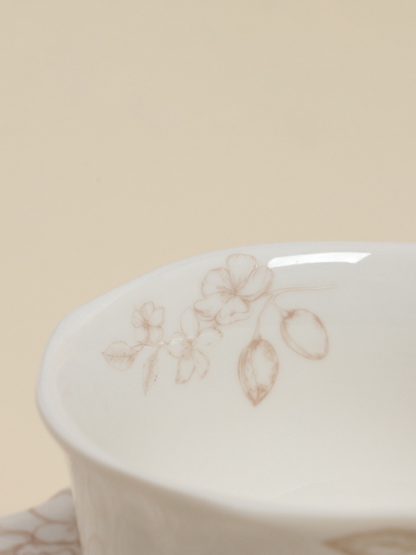 Чайная пара SL Home «Аманде», чашка 220 мл, блюдце 17×17×2 см, фарфор, белая Чайная пара SL Home «Аманде», чашка 220 мл, блюдце 17×17×2 см, фарфор, белая