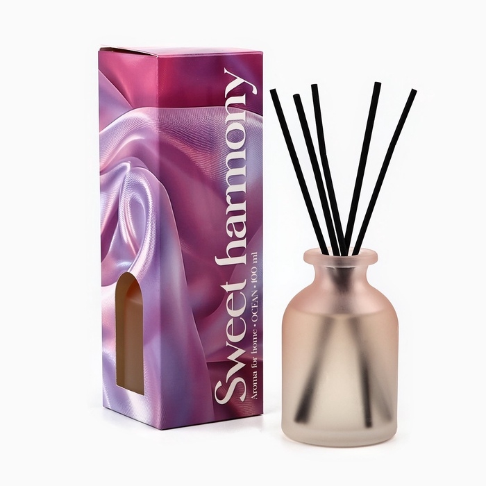 Диффузор ароматический палочки, ароматизатор для дома «Аромадиффузор: Sweet harmony», аромат океан, 100 мл