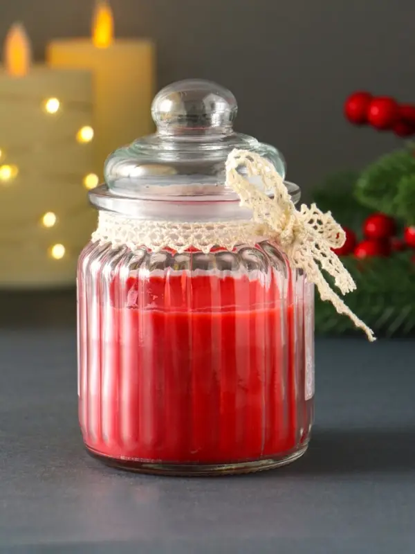 Свеча ароматическая в банке Свеча ароматическая в банке "Глинтвейн&гранат" 45 ч
