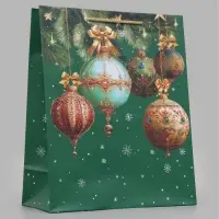 Пакет подарочный &laquo;Новогодний шик&raquo;, 26&times;12&times;32 см