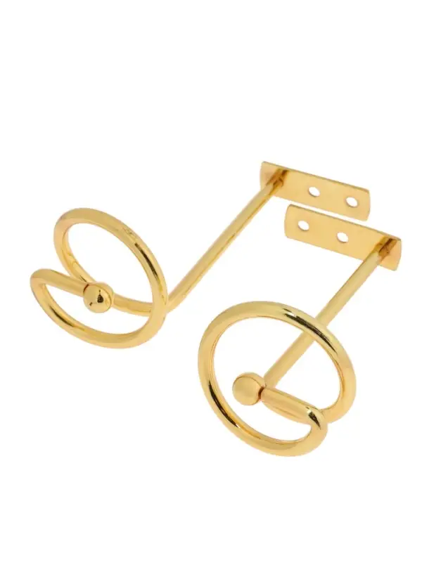 Крючок - держатель для штор на стену CAPPIO KS044, металлический, цвет золото, 2 шт