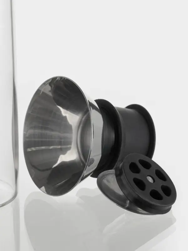 Графин &laquo;Тео&raquo;, 600 мл, 8&times;24 см, с крышкой-клапаном, стекло, прозрачный