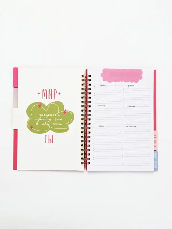 Ежедневник-планер с разделителями