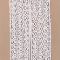 Кружево вязаное, 115 мм &times; 10 &plusmn; 1 м, цвет белый