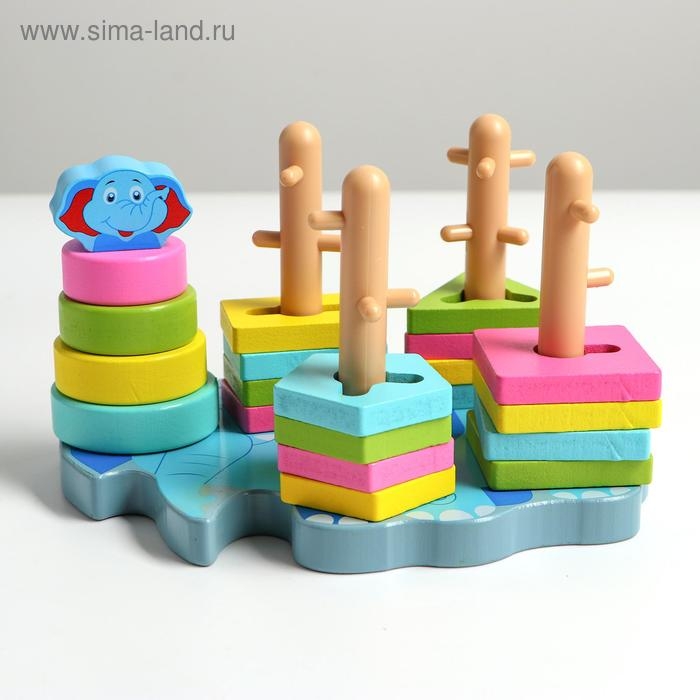 Пирамидка логическая «Слоник» Пирамидка логическая «Слоник»