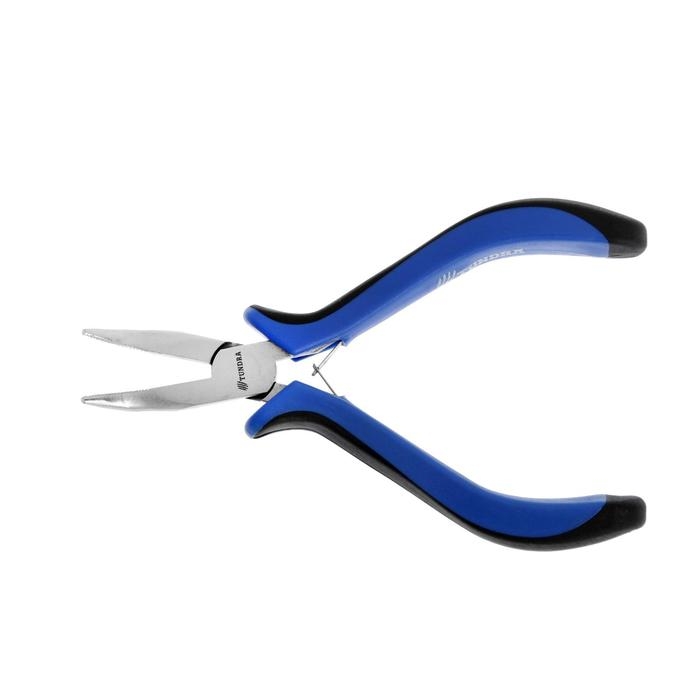 Длинногубцы изогнутые ТУНДРА mini, никелированные, двухкомпонентные рукоятки, 125 мм Длинногубцы изогнутые ТУНДРА mini, никелированные, двухкомпонентные рукоятки, 125 мм