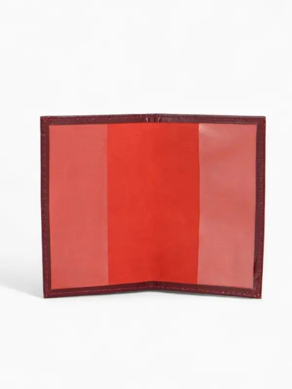 Обложка для пенсионного удостоверения, бордовая