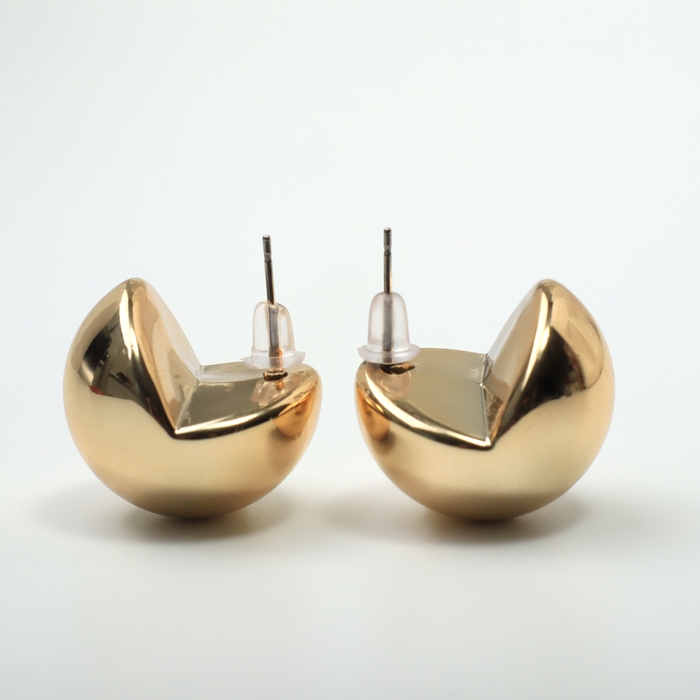 Серьги пластик «Сфера» правда, цвет золото Серьги пластик «Сфера» правда, цвет золото