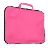 Папка А3 Calligrata, с ручками, текстиль, 20 мм, стандарт, 450&times;350 мм, розовая, 600D