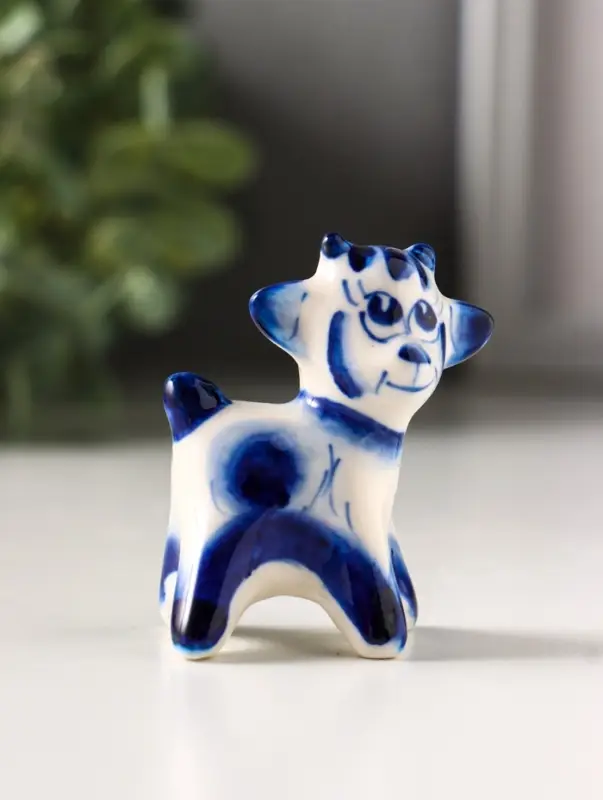 Фигурка фарфор &laquo;Сеня козлёнок&raquo;, 5.5 см, гжель