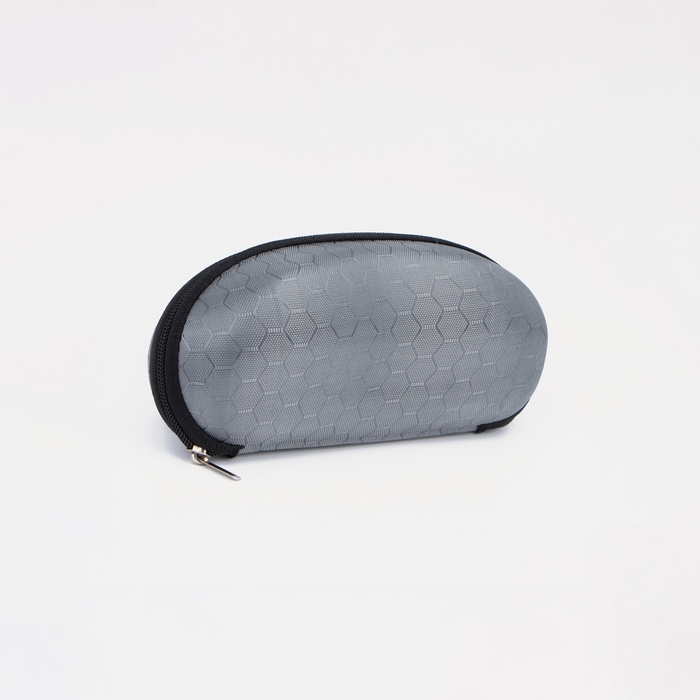 Футляр для очков на молнии, длина 16 см, цвет серый Футляр для очков на молнии, длина 16 см, цвет серый